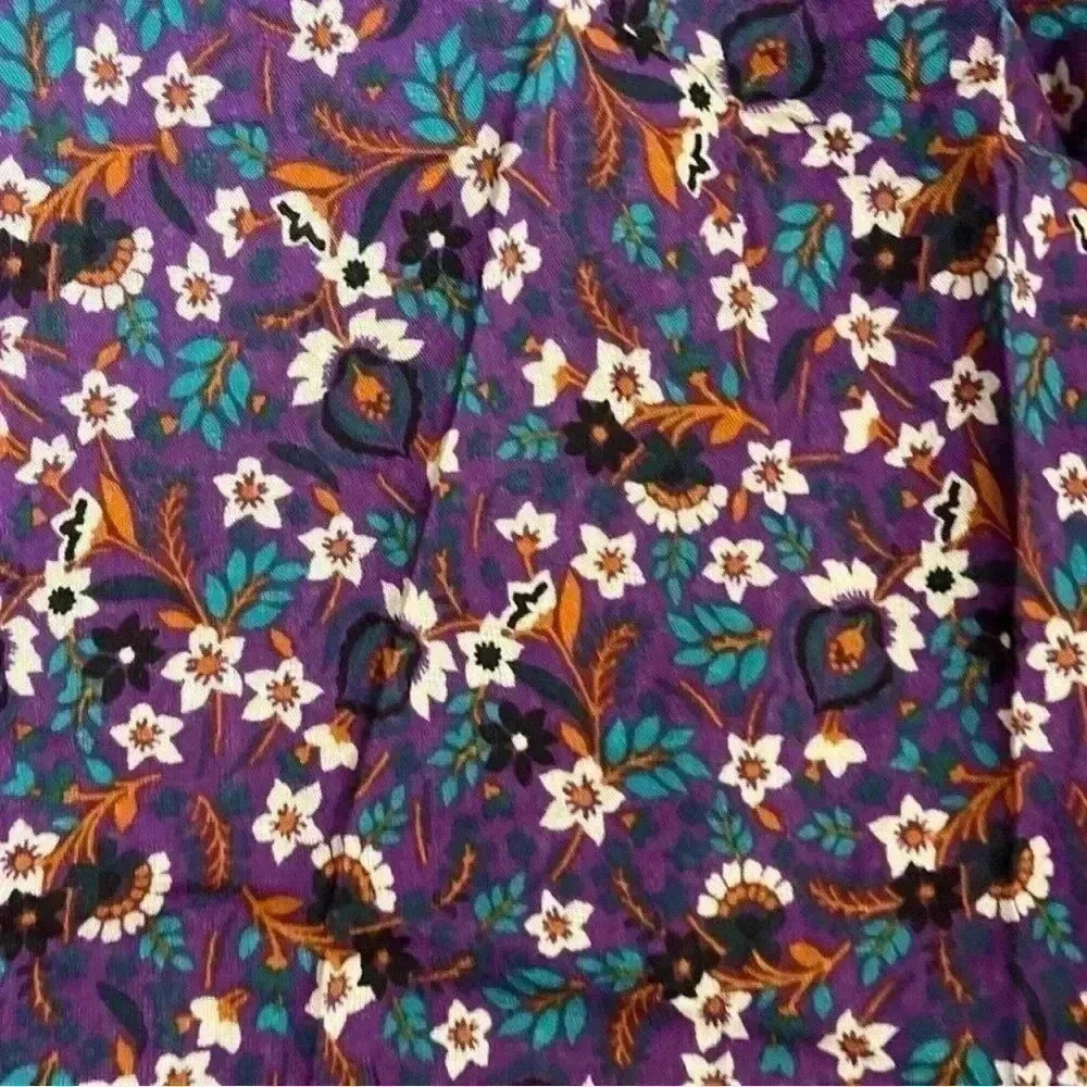 Band of the Free Coraline Purple Floral Crossover Mini Dress. Size Medium. NWT! - Picture 7 of 13